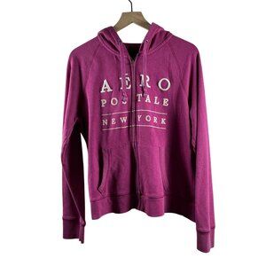 Aéropostale Youth Fuchsia Pink Zip-Up Hoodie Sweatshirt – XL